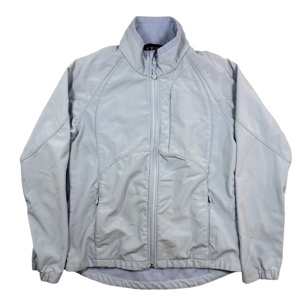 Black Diamond Softshell Jacket Womens S Light Blue Full Zip Fleece Gorpcore